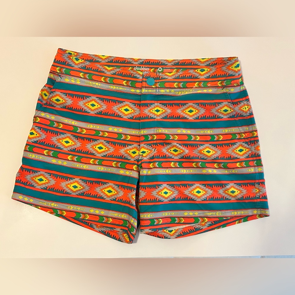 Chubbies Swim Trunks Mens M
Pattern Board Shorts Lined
Drawstring Summer